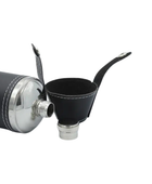 Drink Flask Leather Cover for Hunting with Cups – Black | B2B Low MOQ