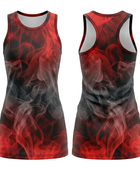 Custom Red, Black & Gray  Sublimated Basketball Dress