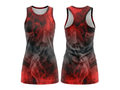 Custom Red, Black & Gray  Sublimated Basketball Dress