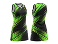 Custom Black & Neon Green  Sublimated Basketball Dress