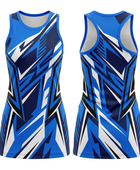 Royal Blue, Navy & White Custom Sublimated Basketball Dress
