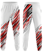 Custom White, Red & Black  Basketball Sublimated Bottoms