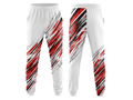 Custom White, Red & Black  Basketball Sublimated Bottoms