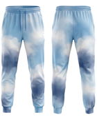 Sky Blue, White & Navy Custom Basketball Sublimated Bottoms