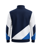 Custom Navy White Badminton Quarter-Zip Pullover – Wholesale Teamwear