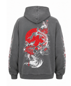Custom Winter DTG Oversized Charcoal Grey Hoodie B2B
