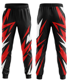 Custom Black, Red & White Basketball Sublimated Bottoms