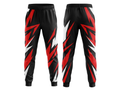 Custom Black, Red & White Basketball Sublimated Bottoms