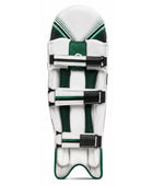 Custom White Green Cricket Batting Pads – Wholesale Team Leg Guards