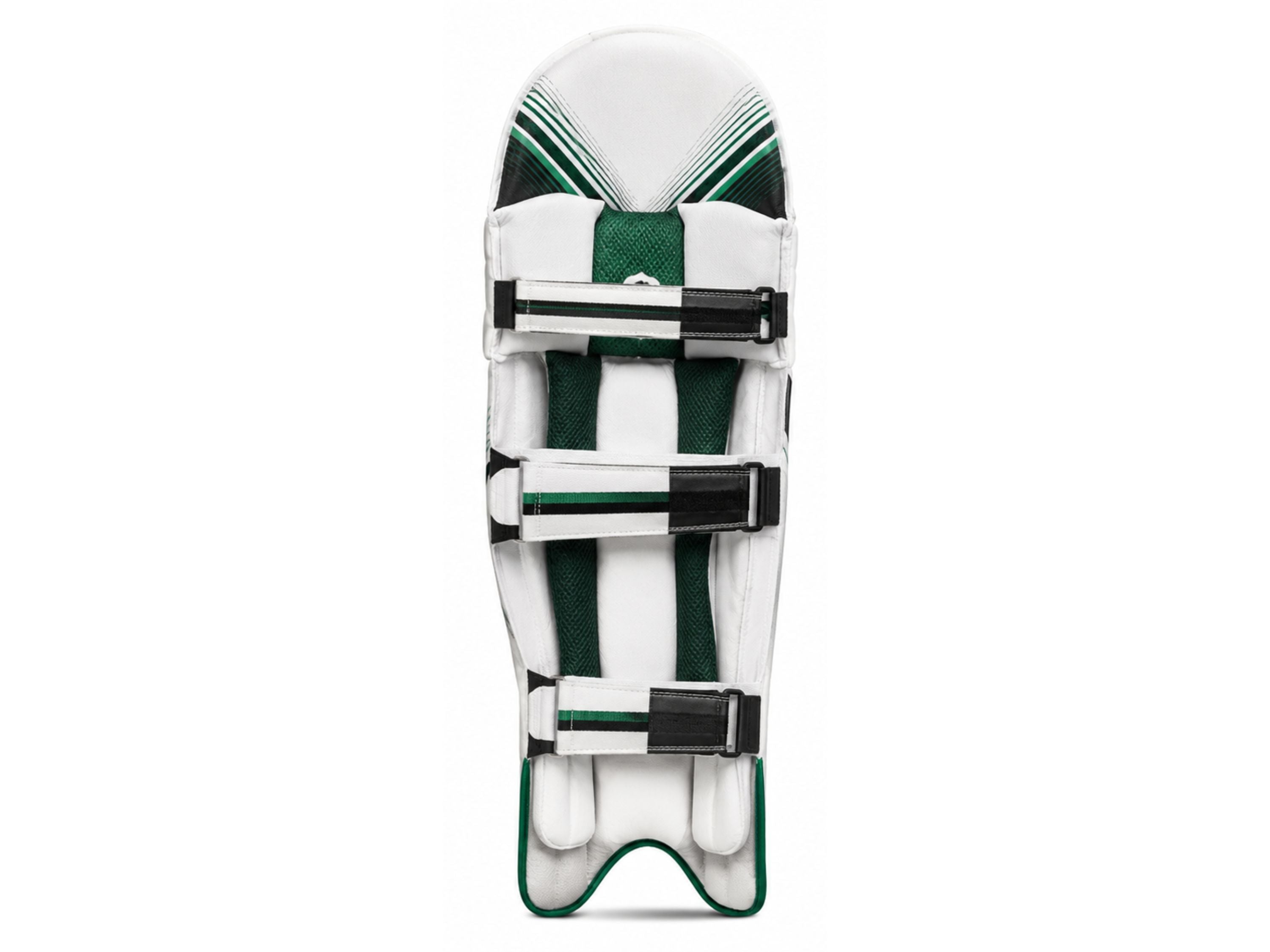 Custom White Green Cricket Batting Pads – Wholesale Team Leg Guards
