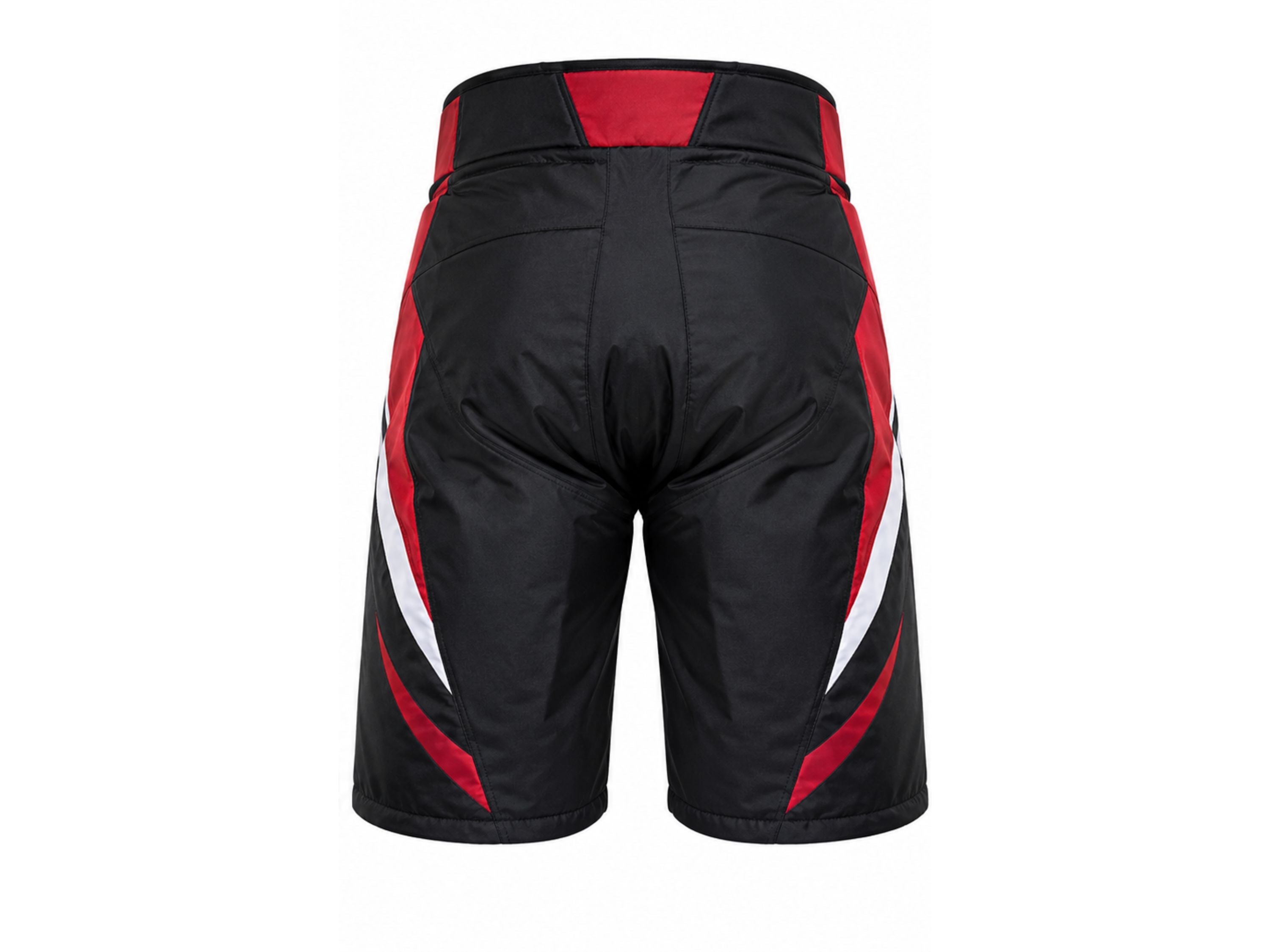 Custom Ice Hockey Pant Shell – Black Red White Sublimated Hockey Pants Shell for Wholesale Orders