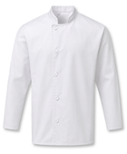 Long Sleeve Chef Jacket White | B2B Low MOQ Hospitality Workwear Manufacturer