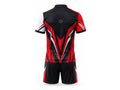 Black, Red & White Archery Uniform – Bulk Team Jersey & Shorts, Low MOQ, Wholesale Performance Set