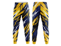 Navy Blue, Yellow, Black & White Custom Basketball Sublimated Bottoms