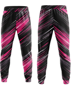 Black, Hot Pink & Gray Custom Basketball Sublimated Bottoms