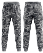 Gray, Charcoal & Black Digital Camo Custom Basketball Sublimated Bottoms