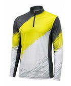 Custom Sublimated Fishing Tournament Jersey | Wholesale Fishing Team Jersey | Yellow White Black Grey | Apparels Bridge