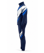 Custom Padel Warm-Up Set – Navy White Team Tracksuit Wholesale