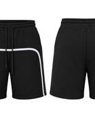 Custom Winter Men’s Black Athletic Sweat Shorts B2B