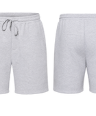 Custom Women’s Winter Fleece Sweat Light Grey Shorts B2B