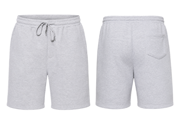 Custom Women’s Winter Fleece Sweat Light Grey Shorts B2B