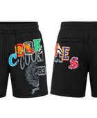 Custom Winter Black DTF Fleece Sweat Wear Shorts B2B