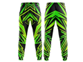 Black, Neon Green & Lime Green Custom Basketball Sublimated Bottoms