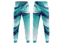 Turquoise, Aqua, Navy & White Custom Basketball Sublimated Bottoms