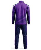 Custom Purple Cricket Tracksuit – Sublimated Jacket & Pant Set for Wholesale Teamwear