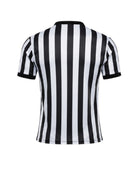 Custom Black White Basketball Referee Shirt | Wholesale V-Neck Officials Uniform
