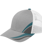 Custom Grey Teal Disc Golf Trucker Cap – Wholesale Team Headwear