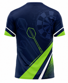 Custom Navy Lime Darts Tournament Shirt – Wholesale Team Jersey