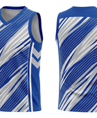 Custom Blue White Sublimated Basketball Jersey | Wholesale Basketball Jersey Manufacturer