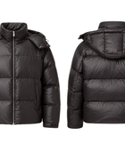 Hooded Duck Down Puffer Jacket – Black | B2B Low MOQ