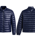 Quilted Duck Down Puffer Jacket – Navy Blue | B2B Low MOQ