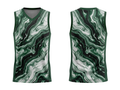 Custom Green Marble Sublimated Basketball Jersey | Wholesale Basketball Jersey Manufacturer