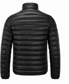 Fine-Baffle Stand-Collar Duck Down Puffer Jacket – Black | B2B Low MOQ
