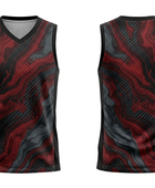 Custom Red Black Sublimated Basketball Jersey | Wholesale Basketball Jersey Manufacturer