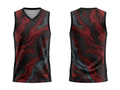 Custom Red Black Sublimated Basketball Jersey | Wholesale Basketball Jersey Manufacturer