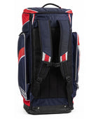 Custom Navy Red Cricket Kit Bag – Wholesale Team Sports Gear Bag for Clubs