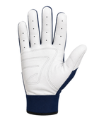 Custom Navy White Football Gloves – Wholesale Team Grip Gloves for Clubs
