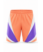 Custom Tennis Shorts – Orange & Purple Performance Shorts, Wholesale Bulk, Low MOQ, Team Uniform