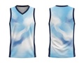 Custom Light Blue Cloud Sublimated Basketball Jersey | Wholesale Basketball Jersey Manufacturer