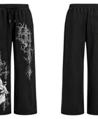 Custom Black Acid Wash DTG Jogger Pants B2B