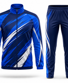 Custom Blue Squash Warm-Up Set – Wholesale Team Tracksuit