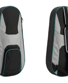 Custom Squash Racket Bag – Black Grey Teal Team Bag