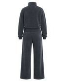 Custom Acid Wash Zip Up Charcoal Black Tracksuit B2B