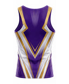 Purple & Gold Wrestling Singlet – Custom Team Uniform, Performance Sportswear, Wholesale Bulk