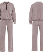 Custom Women’s Acid Wash Tracksuit Dusty Mauve B2B