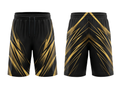 Custom Black Gold Chevron Sublimated Basketball Shorts | Wholesale Basketball Shorts Manufacturer